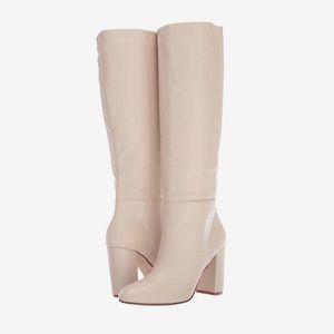 Chinese Laundry Beige Leather Knee High boots